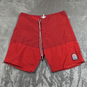 Vintage Katin Swim Trunks mens 32 Red Board Shorts Kanvas Surf Beach 90s USA